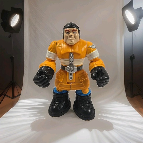 Fisher-Price Other - Vintage 1999 Fisher-Price Mattel Rescue Heroes Fireman Yellow Action Figure